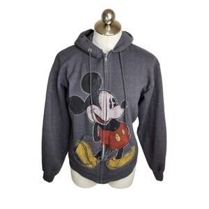 Disney Parks Mickey Mouse Full Zip Hoodie‎ Sweatshirt Womens Small